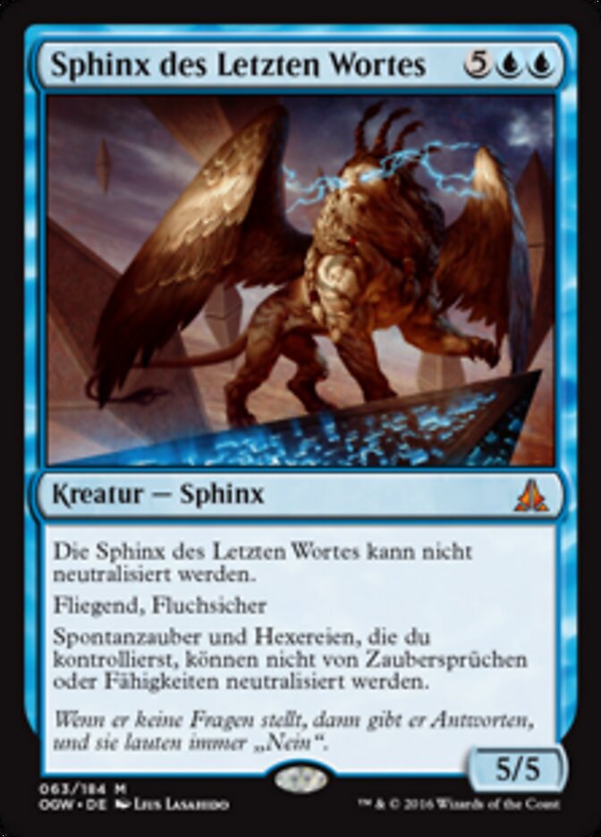 Sphinx des Letzten Wortes
