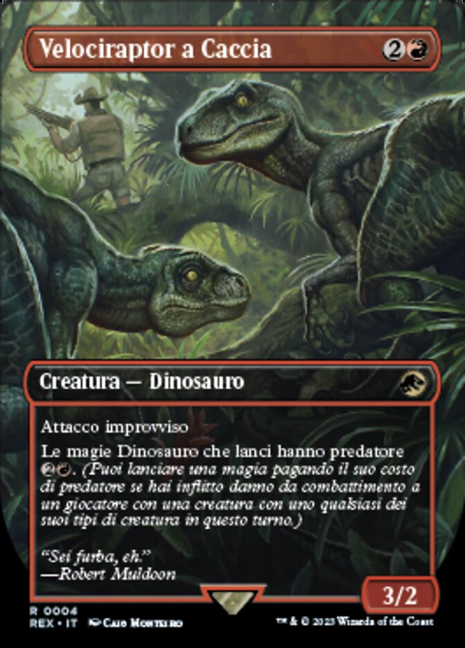 Velociraptor a Caccia