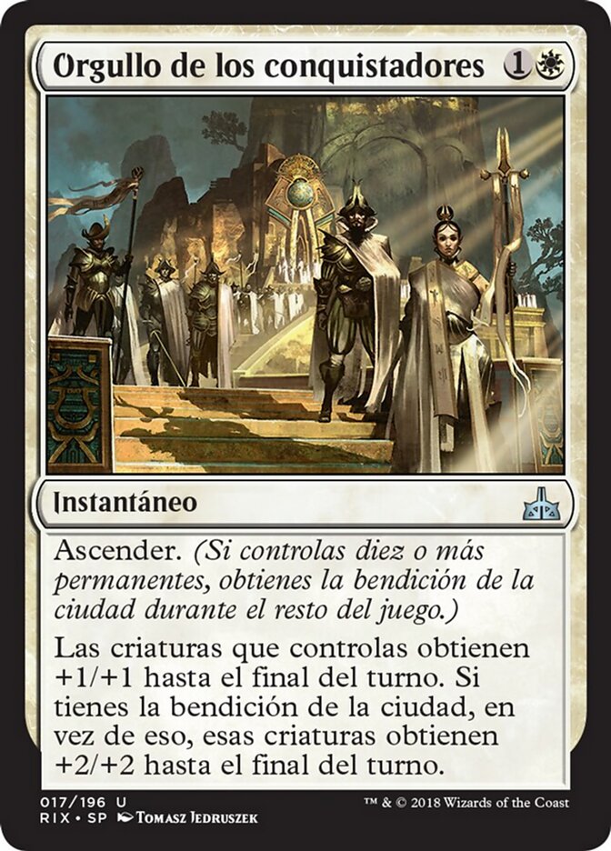 Orgullo de los conquistadores
