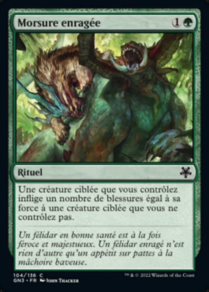 Morsure enragée