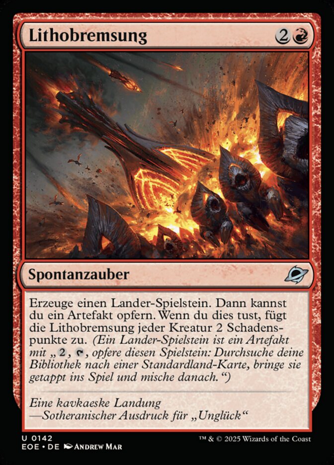 Lithobremsung