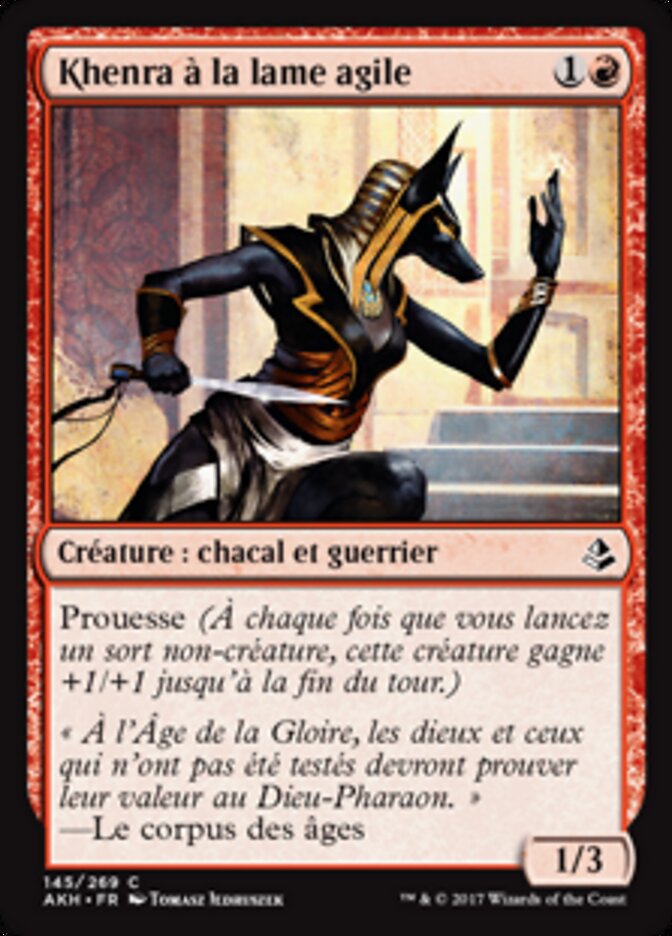 Khenra à la lame agile