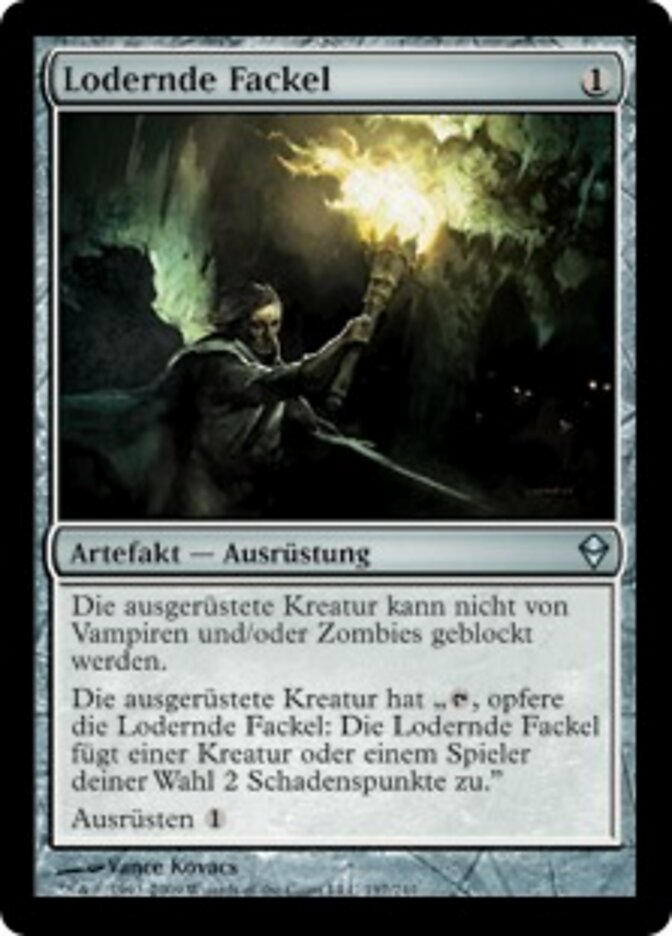 Lodernde Fackel