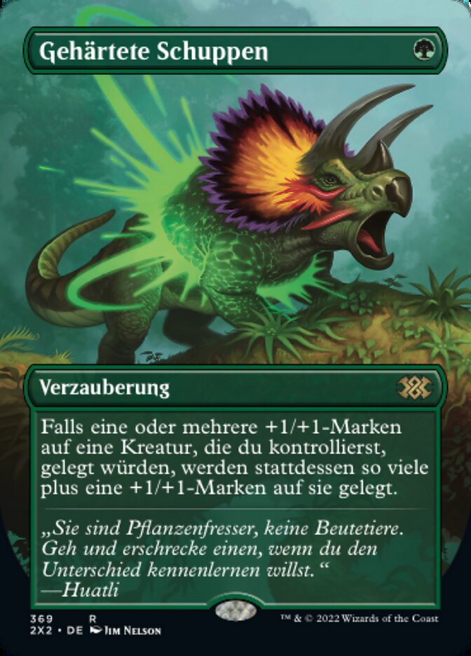 Gehärtete Schuppen