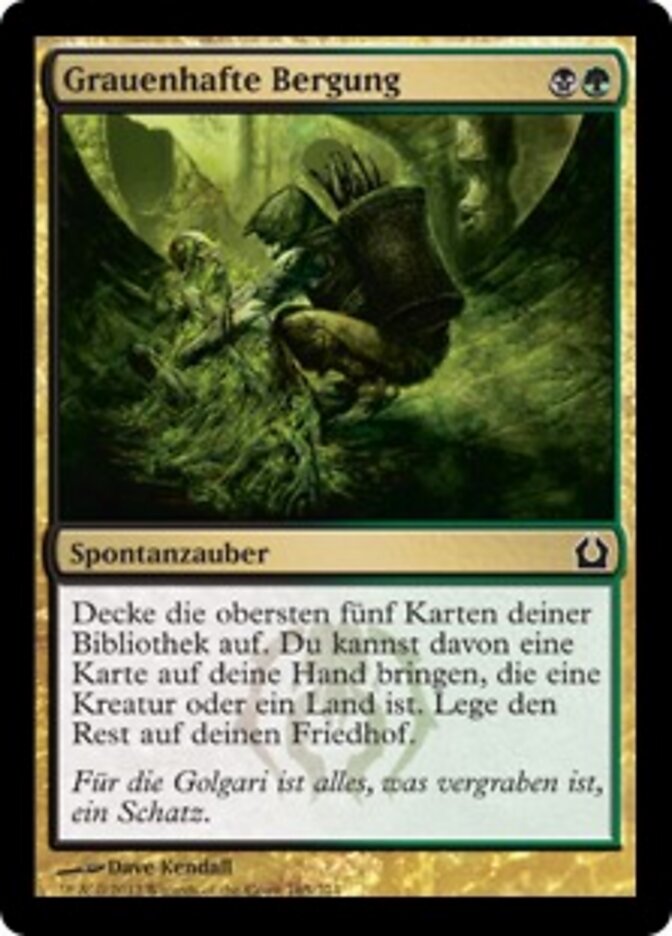 Grauenhafte Bergung