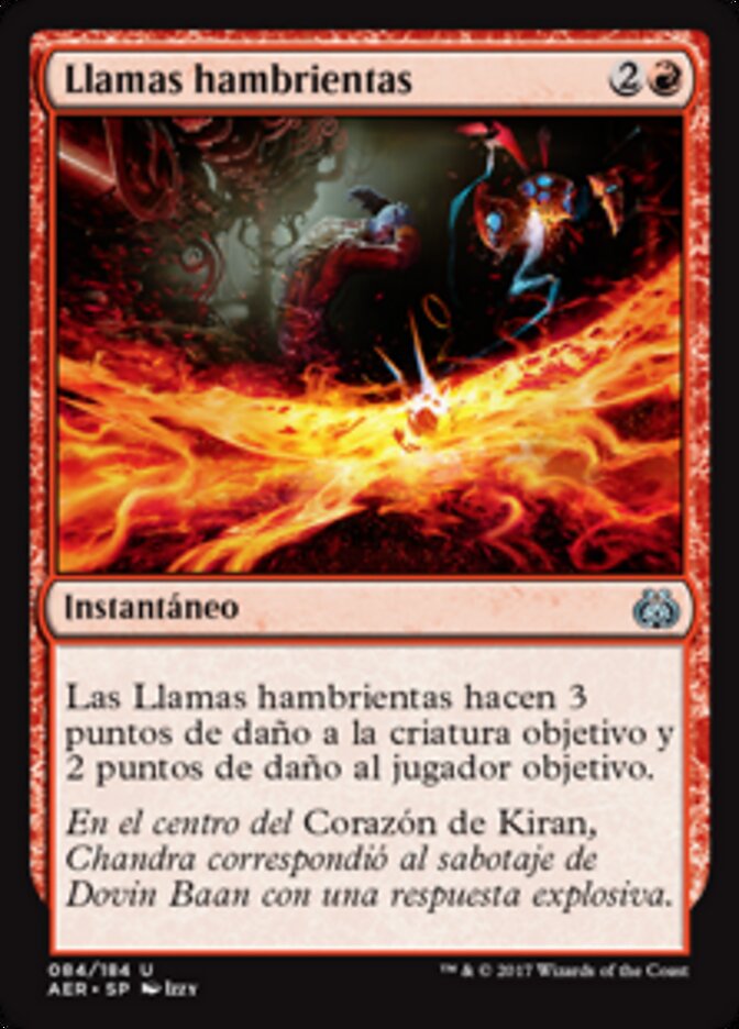 Llamas hambrientas