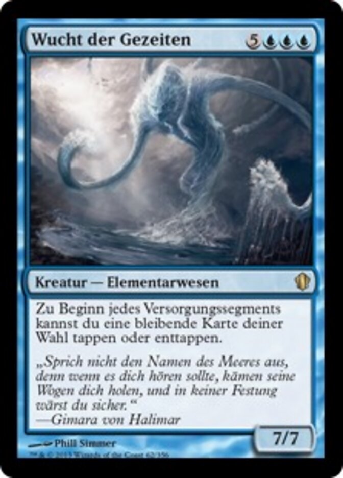 Wucht der Gezeiten