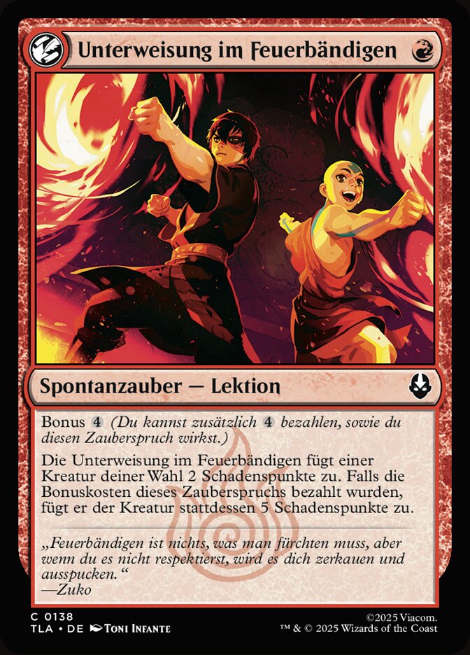 Unterweisung im Feuerbändigen