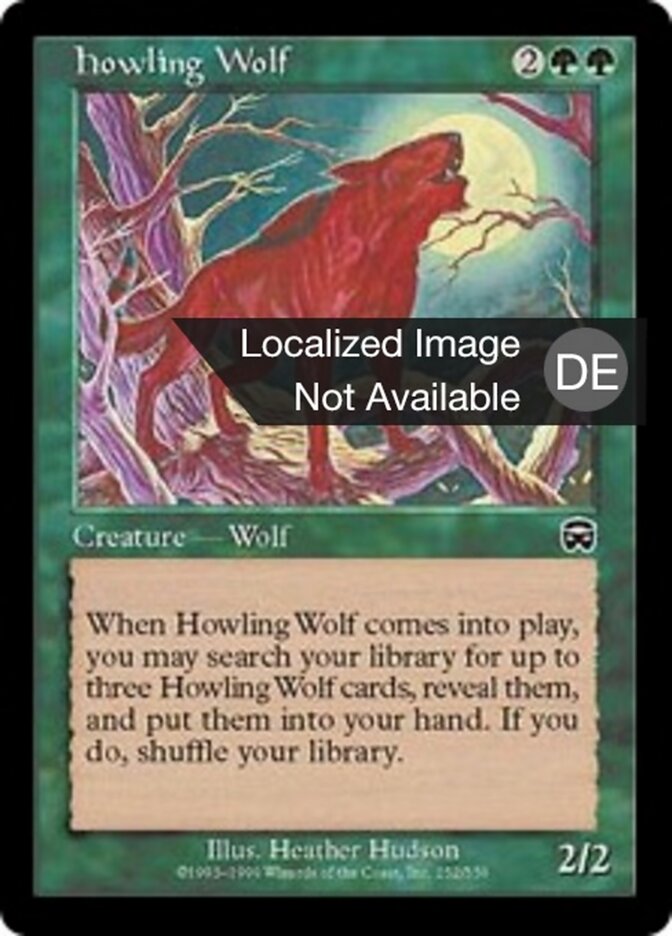 Heulender Wolf