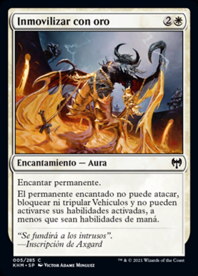 Inmovilizar con oro
