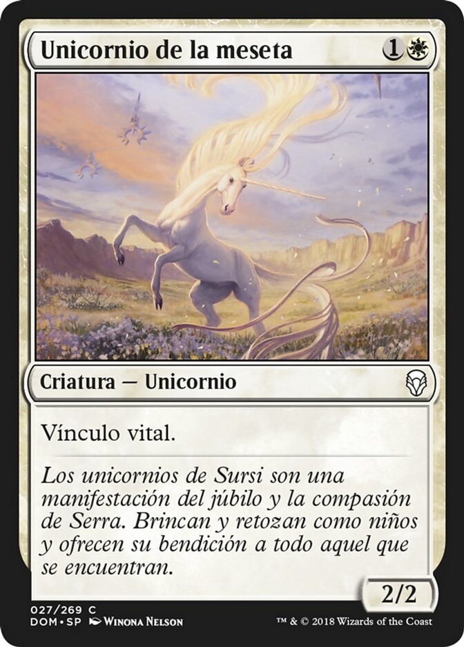 Unicornio de la meseta