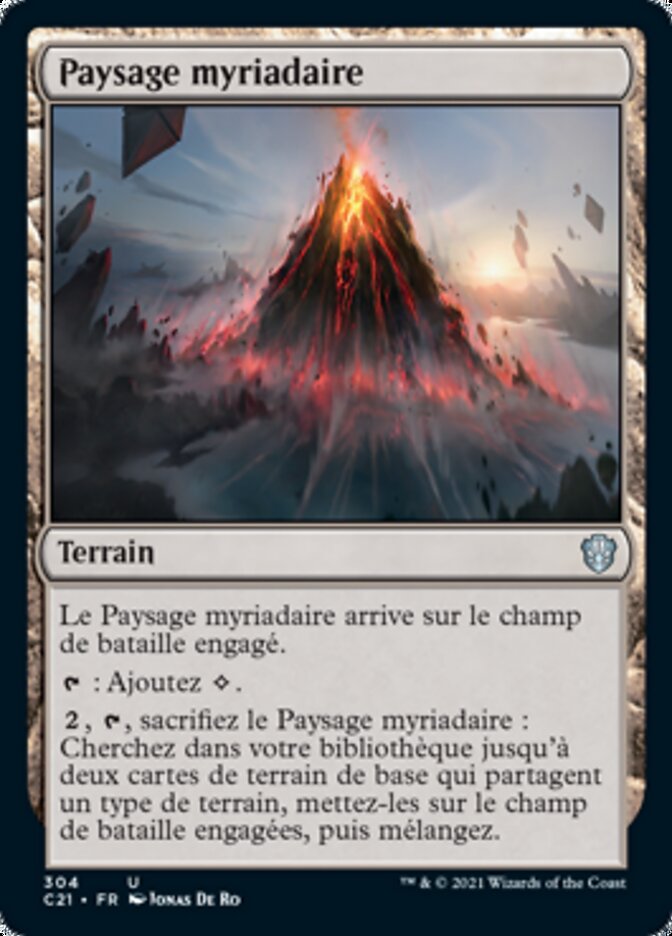 Paysage myriadaire