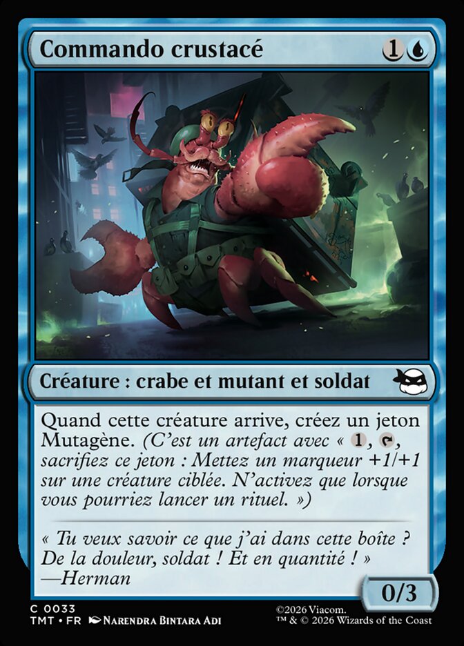 Commando crustacé