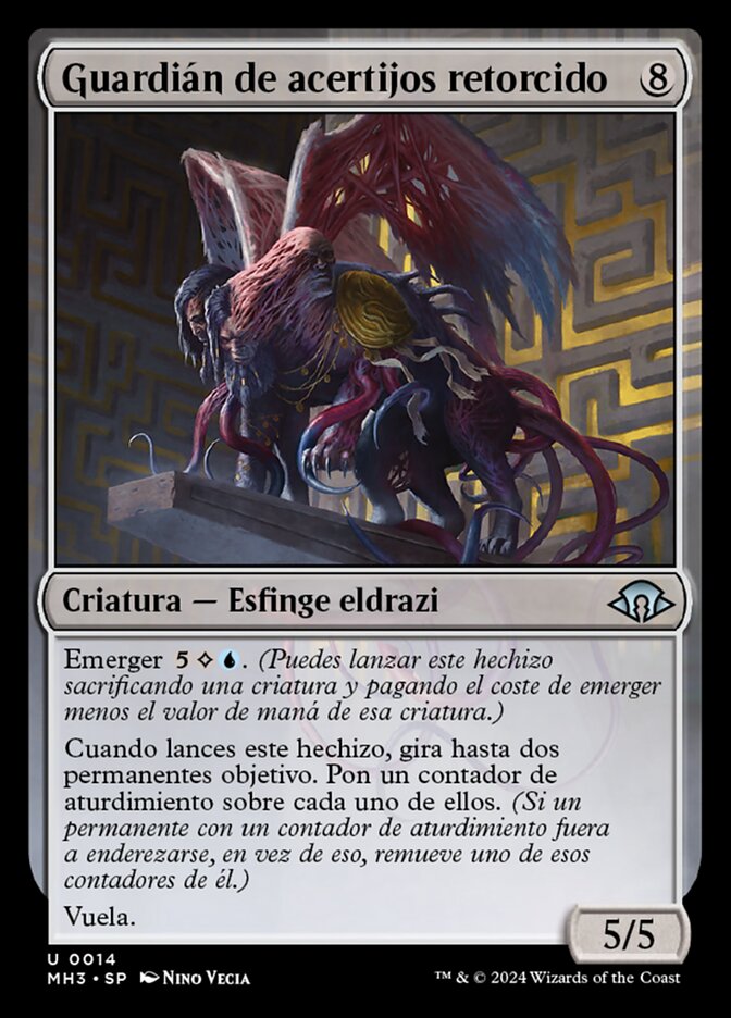 Guardián de acertijos retorcido