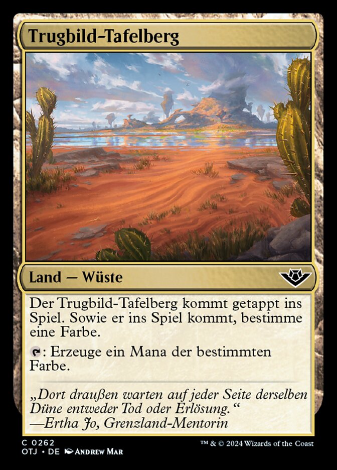 Trugbild-Tafelberg