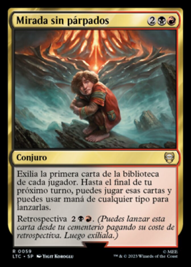 Mirada sin párpados