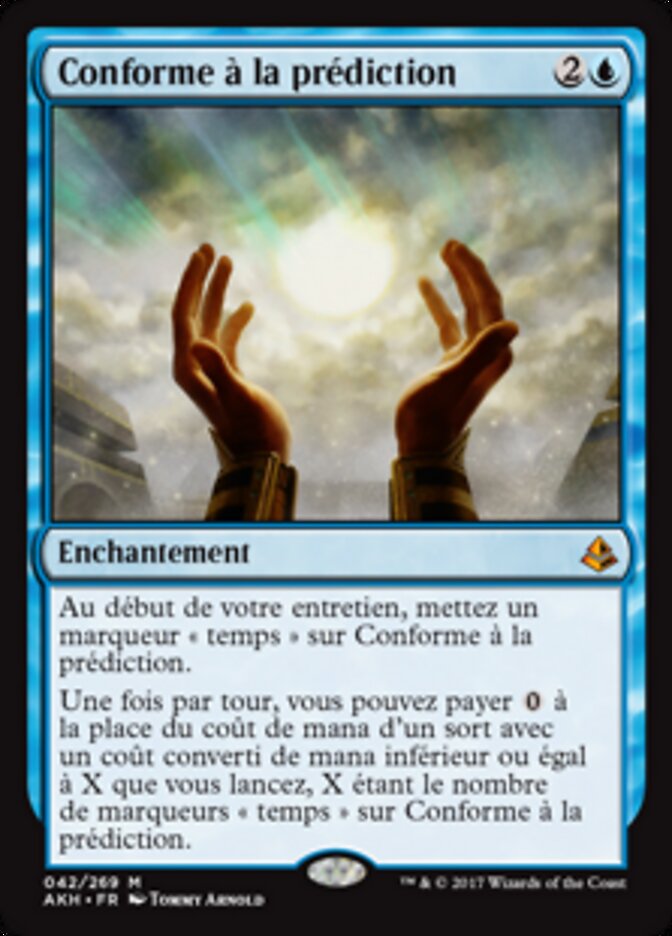Conforme à la prédiction