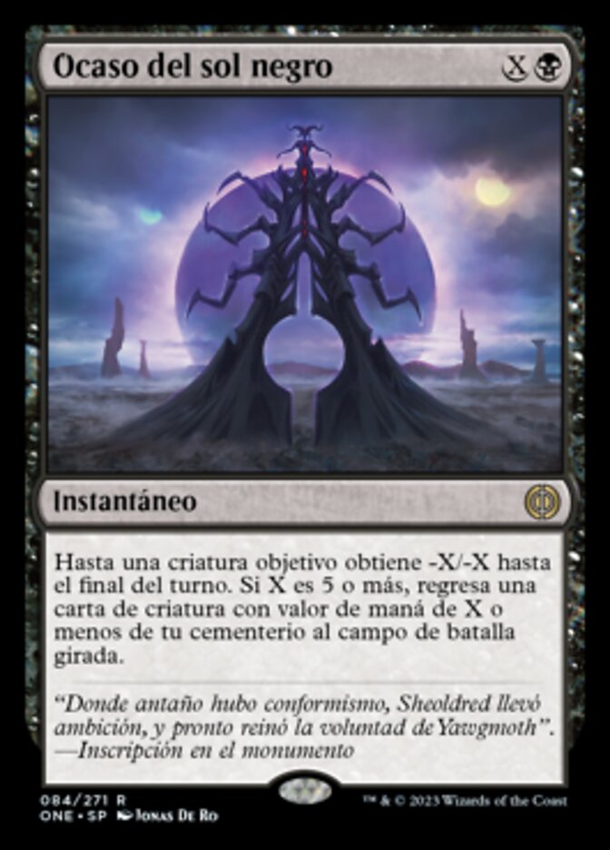 Ocaso del sol negro
