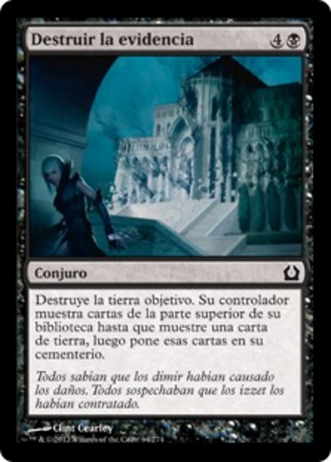 Destruir la evidencia