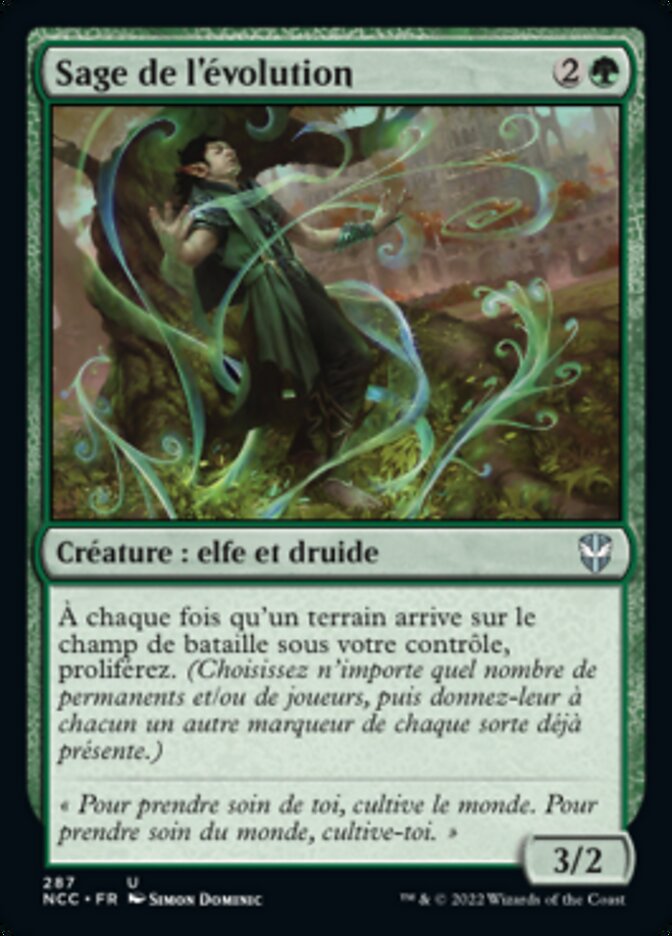 Sage de l'évolution