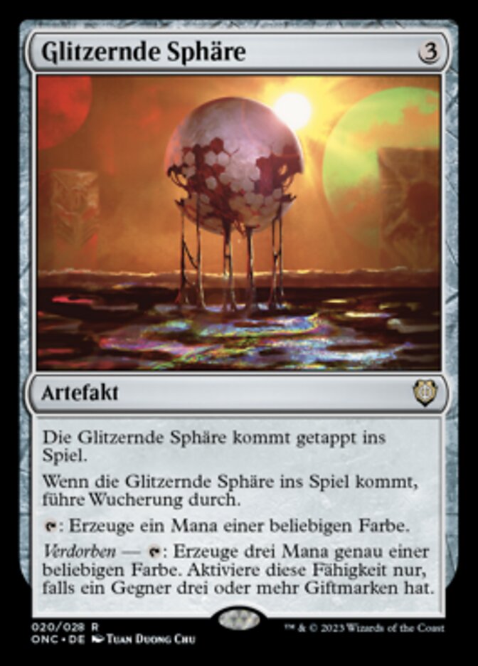 Glitzernde Sphäre