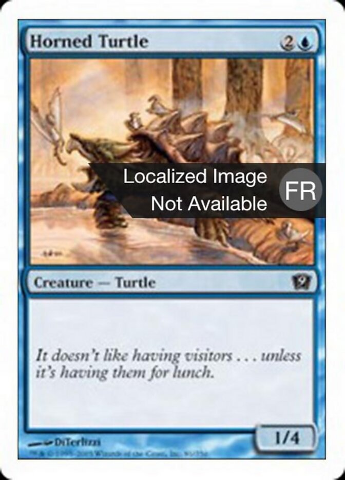 Tortue cornue