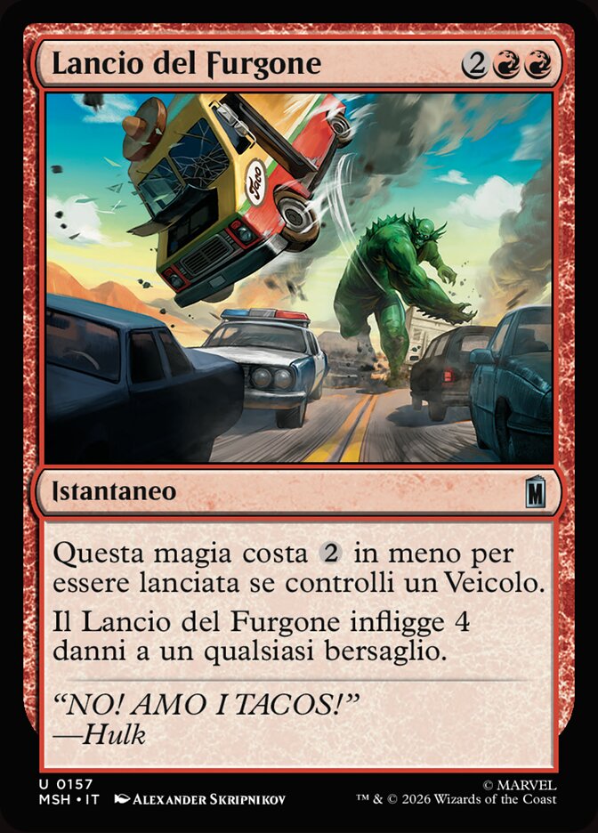 Lancio del Furgone