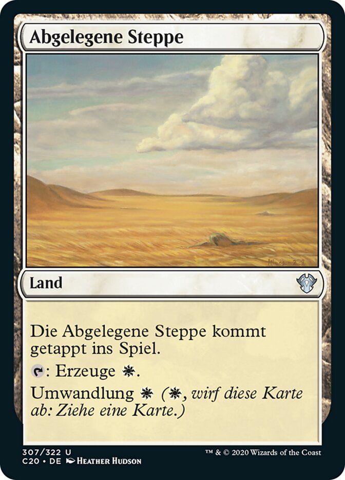 Abgelegene Steppe