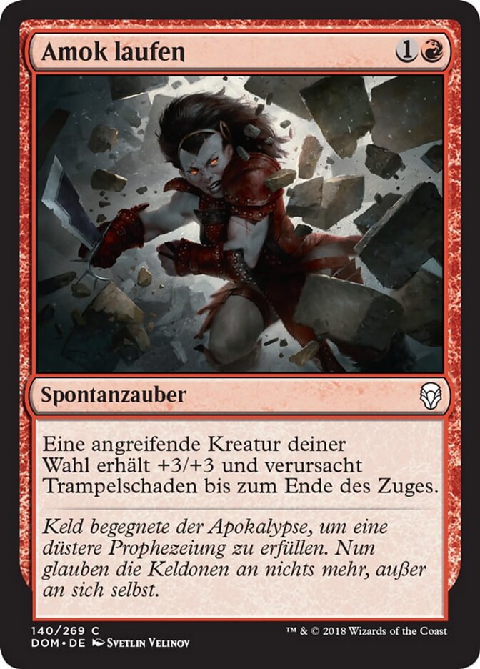 Amok laufen