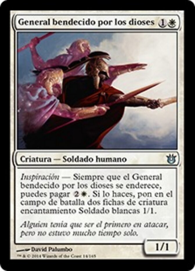 General bendecido por los dioses