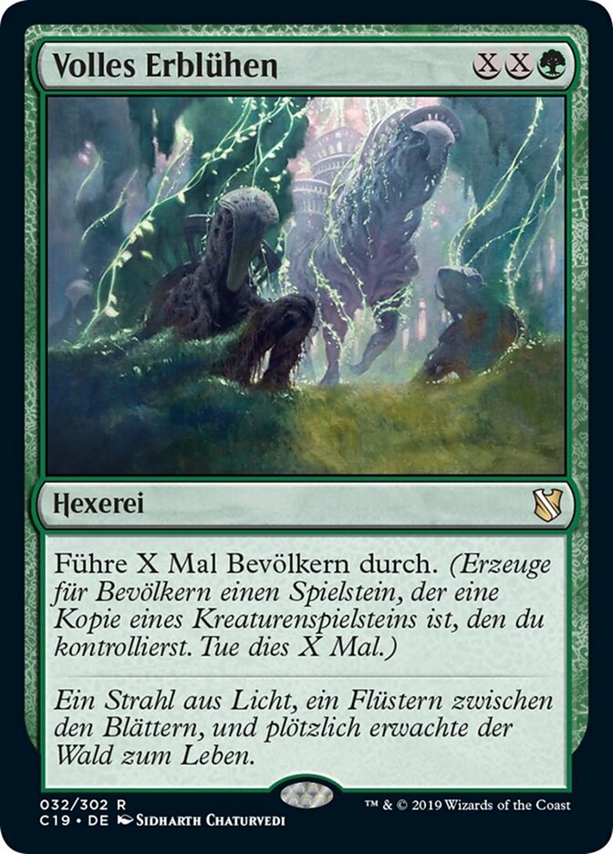 Volles Erblühen