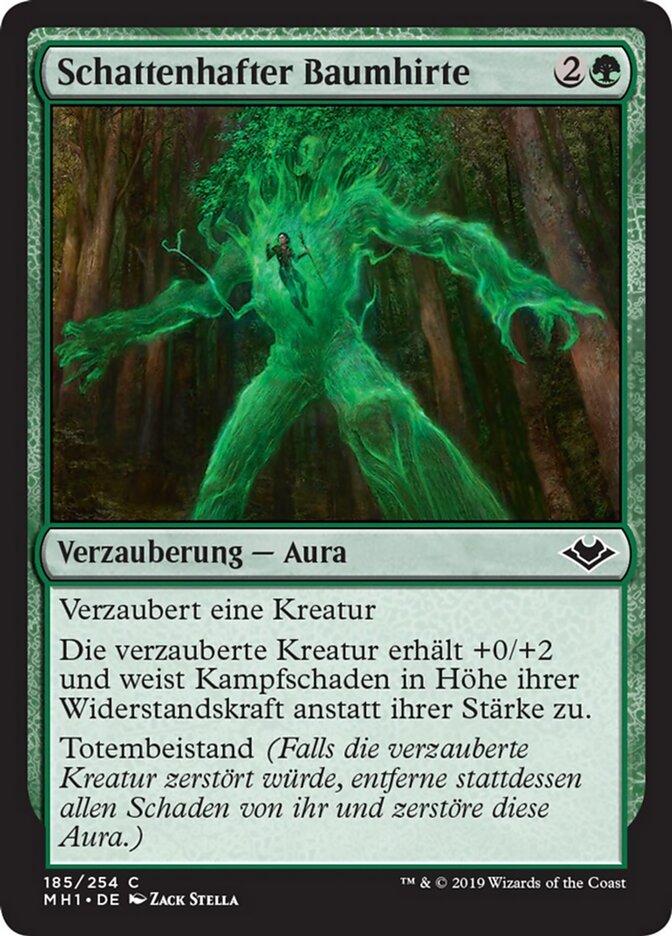 Schattenhafter Baumhirte