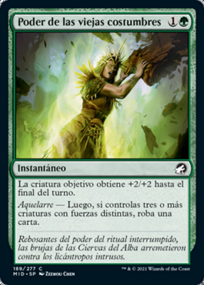 Poder de las viejas costumbres