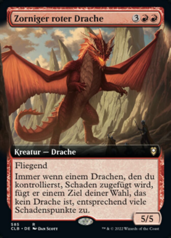 Zorniger roter Drache