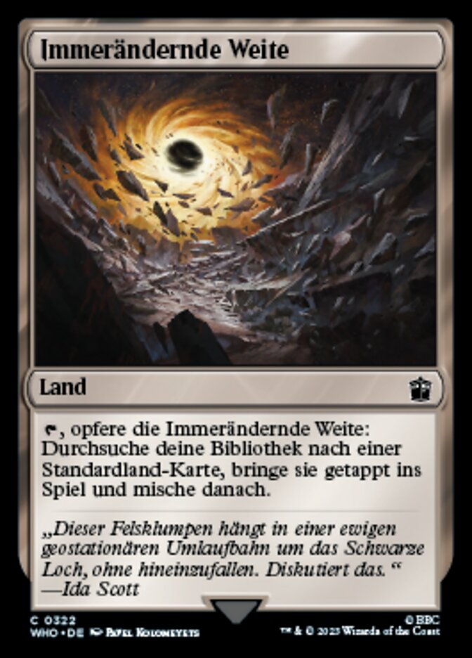 Immerändernde Weite