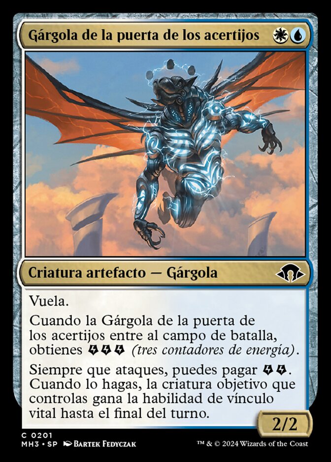 Gárgola de la puerta de los acertijos