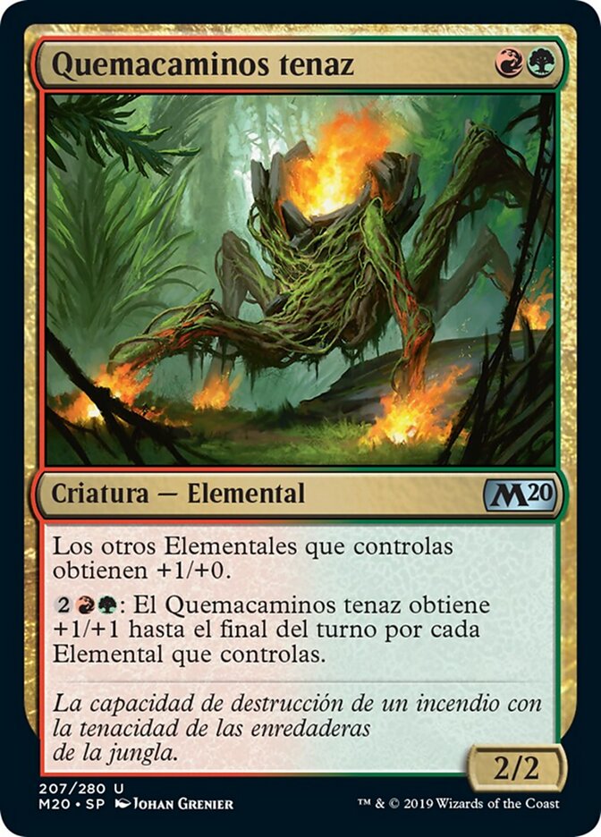 Quemacaminos tenaz