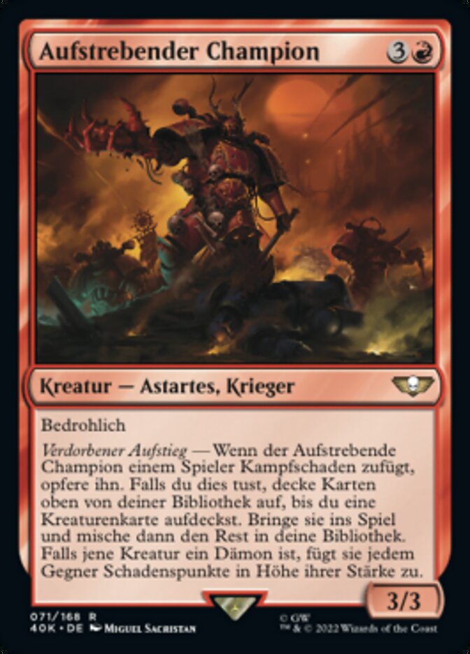 Aufstrebender Champion