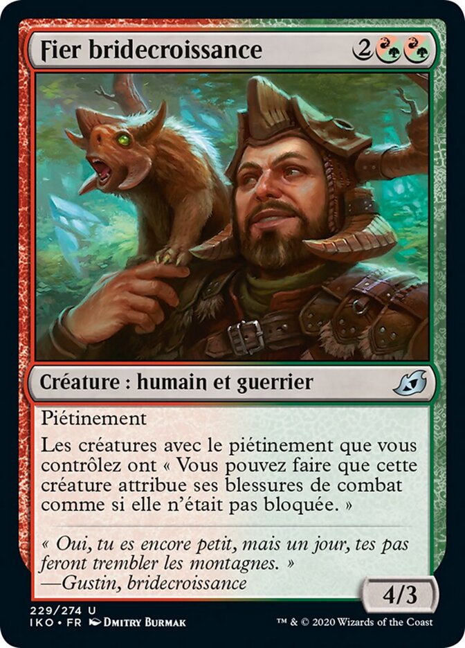 Fier bridecroissance