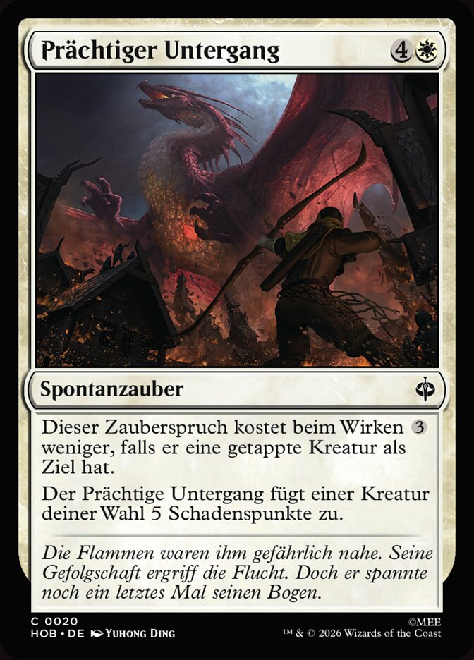 Prächtiger Untergang