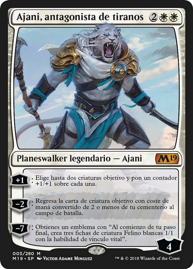 Ajani, antagonista de tiranos