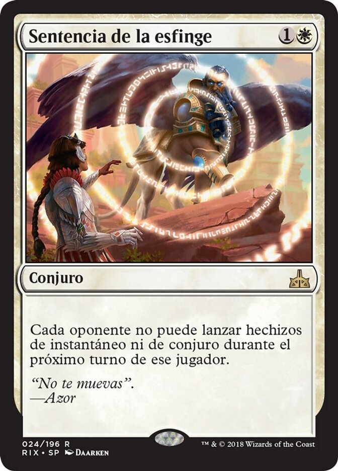 Sentencia de la esfinge