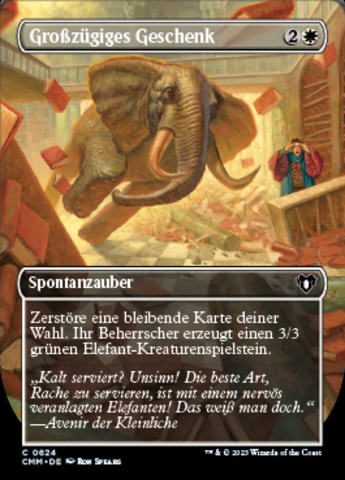 Großzügiges Geschenk