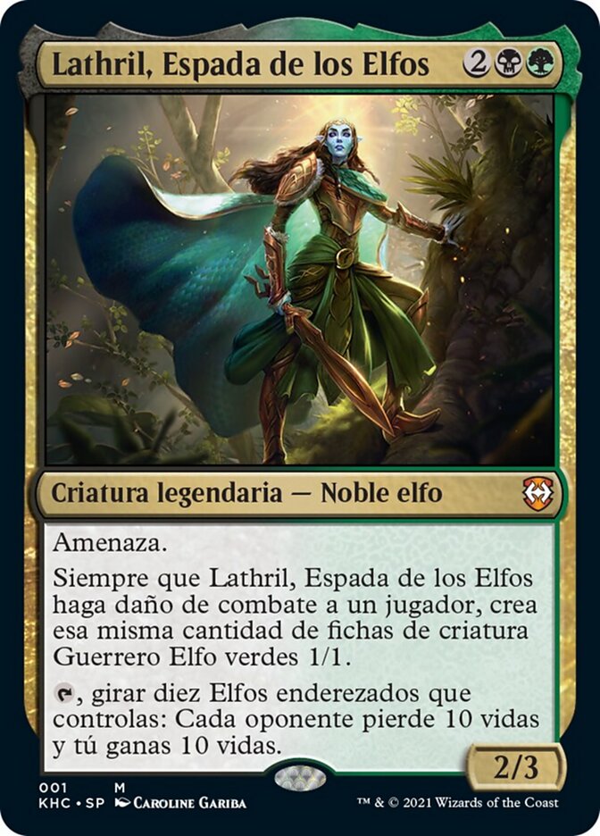 Lathril, Espada de los Elfos