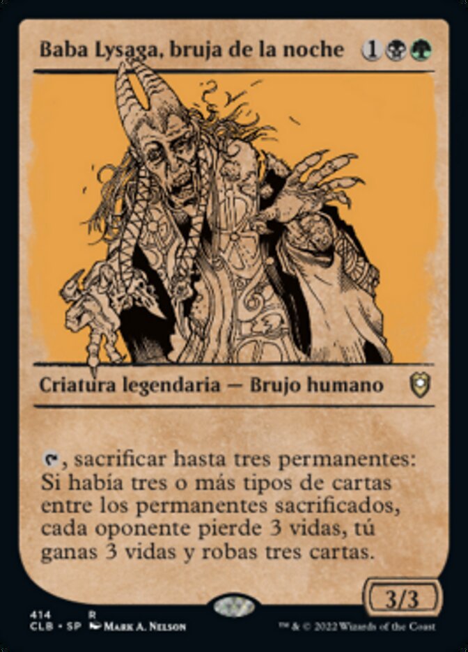 Baba Lysaga, bruja de la noche