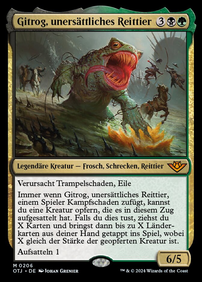 Gitrog, unersättliches Reittier