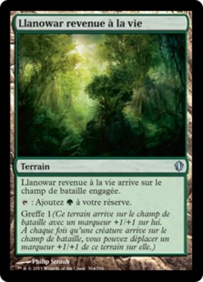 Llanowar revenue à la vie