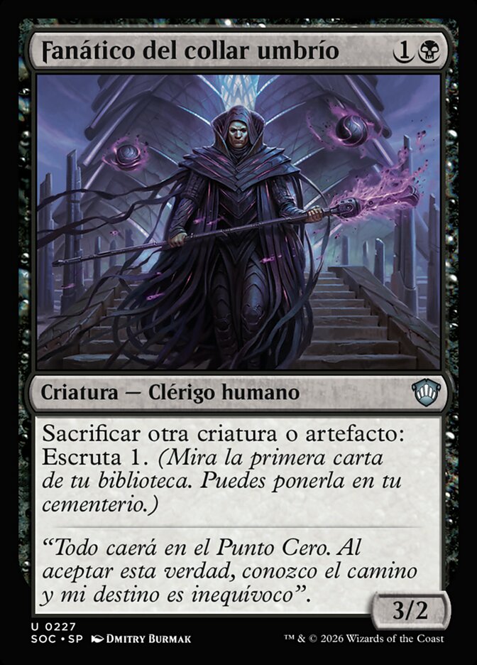 Fanático del collar umbrío