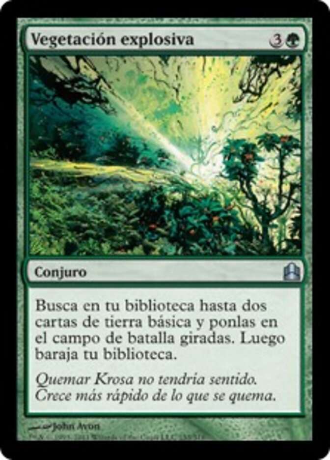 Vegetación explosiva