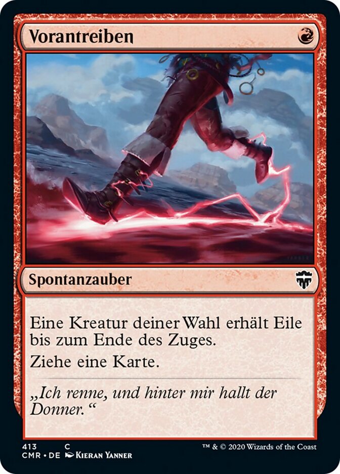 Vorantreiben
